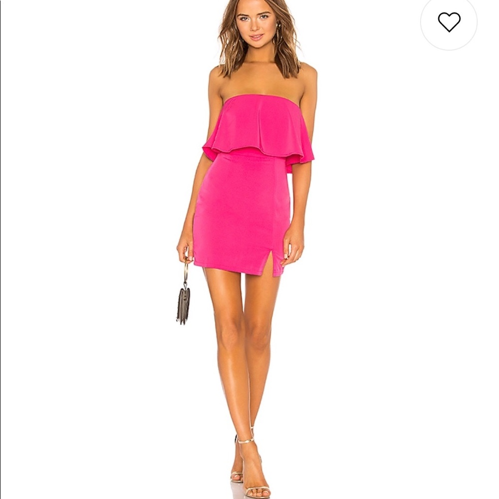 Revolve “By The Way” Pink Strapless Mini Dress